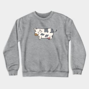 Cute Cow Doodle Drawing Crewneck Sweatshirt